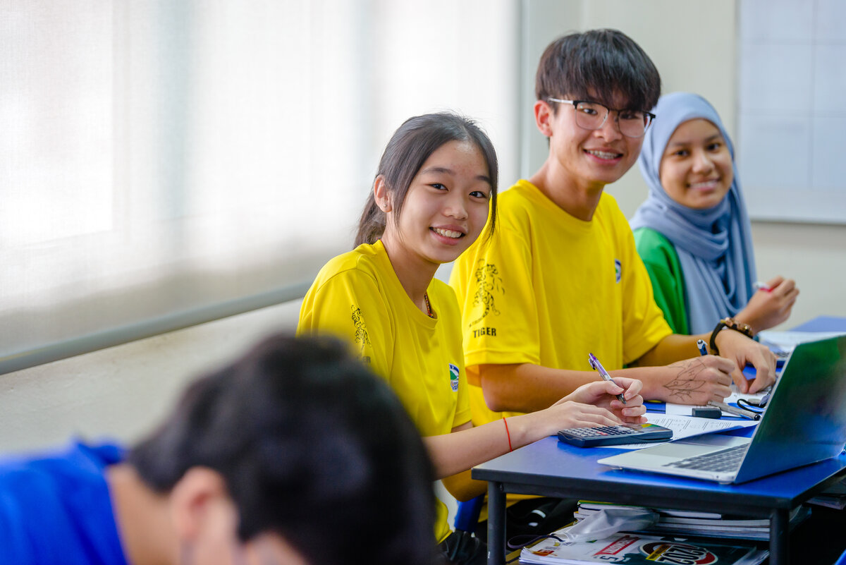 Students smiling 